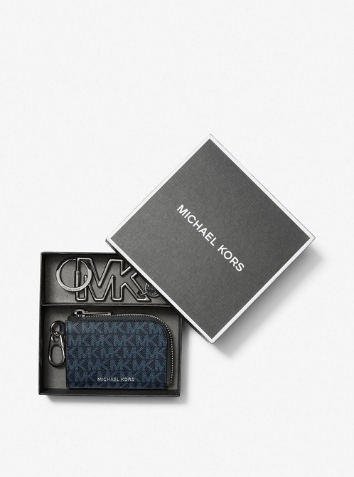 Logo Wallet and Keychain Gift Set ADMRL / PLBLUE MICHAEL KORS — Фото, Картинка BAG❤BAG Купить оригинал Украина, Киев, Житомир, Львов, Одесса ❤bag-bag.com.ua