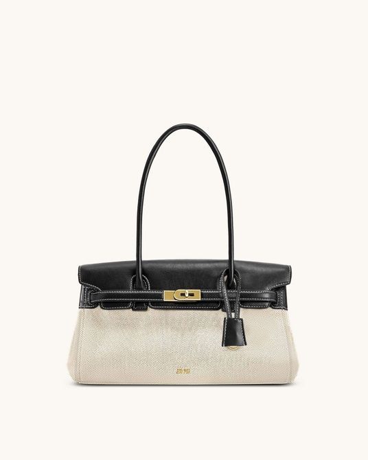 JW PEI Yara Shoulder Bag Black Canvas BG121891JWP &mdash; фото 2 из 14