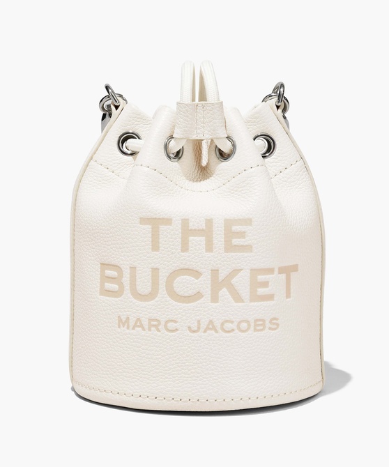 The Leather Bucket Bag COTTON / SILVER MARC JACOBS — Фото, Картинка BAG❤BAG Купить оригинал Украина, Киев, Житомир, Львов, Одесса ❤bag-bag.com.ua