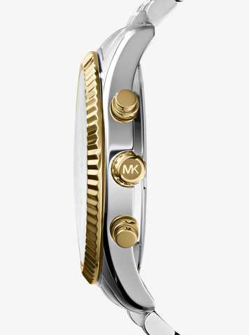 michael kors lexington two tone watch