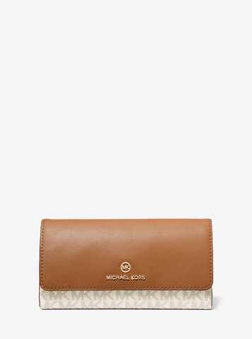 michael kors large logo wallet