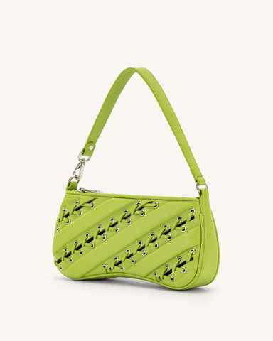 JW PEI Women's Eva Straps Shoulder Bag - Acid Green: Handbags