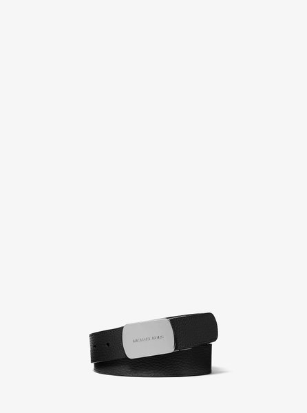 Reversible Pebbled Leather Belt BLACK MICHAEL KORS — Фото, Картинка BAG❤BAG Купить оригинал Украина, Киев, Житомир, Львов, Одесса ❤bag-bag.com.ua