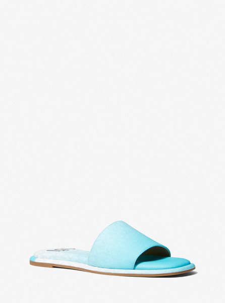 Hayworth Ombré Logo Slide Sandal OCEAN BLUE MICHAEL KORS — Фото, Картинка BAG❤BAG Купить оригинал Украина, Киев, Житомир, Львов, Одесса ❤bag-bag.com.ua