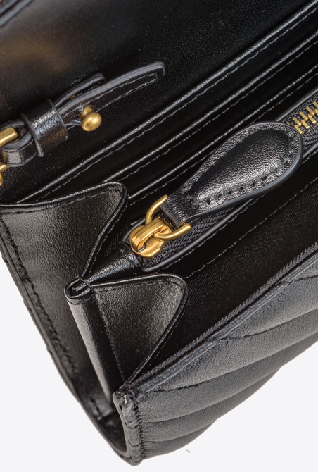 Love Bag Chevron purse BLACK-ANTIQUE GOLD Pinko — Фото, Картинка BAG❤BAG Купить оригинал Украина, Киев, Житомир, Львов, Одесса ❤bag-bag.com.ua