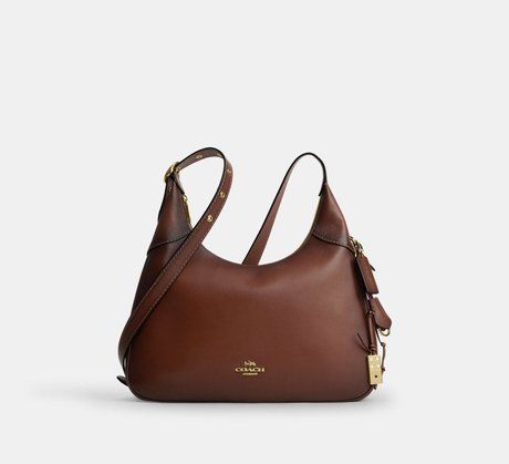 COACH Ella Shoulder Bag Gold / Redwood CDY36 &mdash; фото 1 из 6