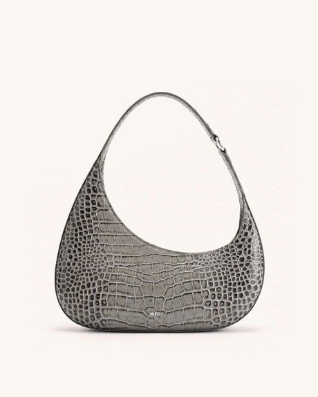 JW PEI Harlee Shoulder Bag Light Grey Croc BG151165JWP &mdash; фото 1 из 2