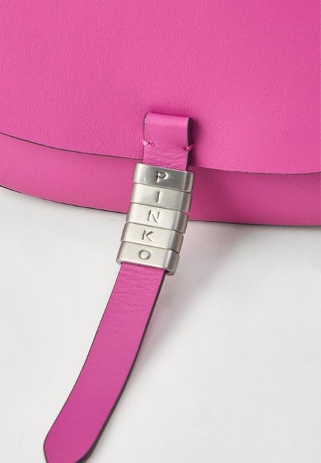 Pinko Saddle Mini Cross Body Bag Rosa / Silver-Coloured 103831A1ZX-P22E &mdash; фото 4 з 4