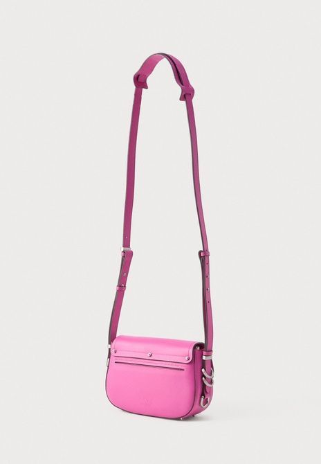 Pinko Saddle Mini Cross Body Bag Rosa / Silver-Coloured 103831A1ZX-P22E &mdash; фото 2 з 4