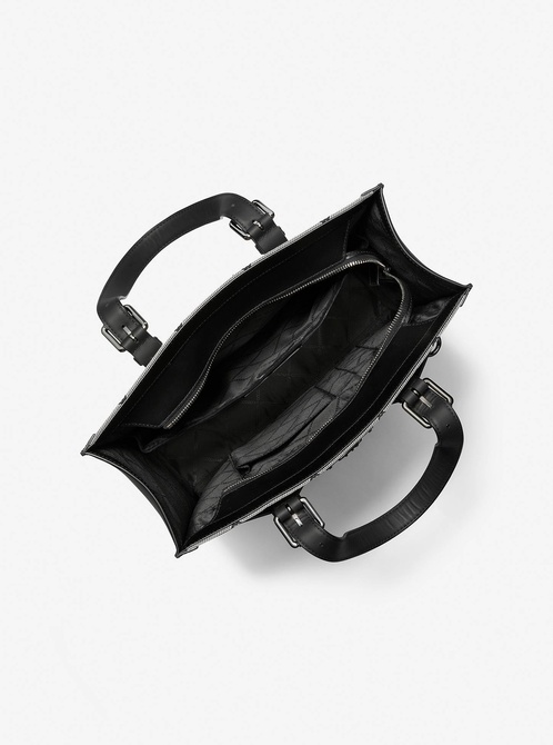 Hudson Empire Logo Jacquard Tote Bag BLACK MICHAEL KORS — Фото, Картинка BAG❤BAG Купить оригинал Украина, Киев, Житомир, Львов, Одесса ❤bag-bag.com.ua