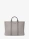 MICHAEL KORS Cooper Medium Pebbled Leather and Signature Logo Tote Bag PEARL GREY 37S6LCOT7L &mdash; фото 2 из 5