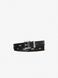 MICHAEL KORS Cutout Leather Blend Belt Black / Silver MKWB528995 &mdash; фото 1 з 2