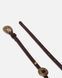 Pinko Thin belt with engraved metal plates 1cm DARK BROWN-BRASS 104038A23SL72W &mdash; фото 3 из 5