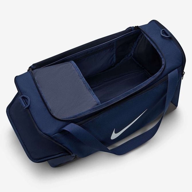 Nike Brasilia Training Duffel Bag (Small, 40L) Midnight navy / Black / White IB4394-410 &mdash; фото 5 из 10