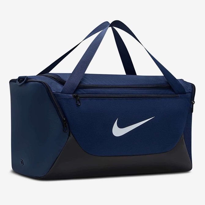Nike Brasilia Training Duffel Bag (Small, 40L) Midnight navy / Black / White IB4394-410 &mdash; фото 2 из 10