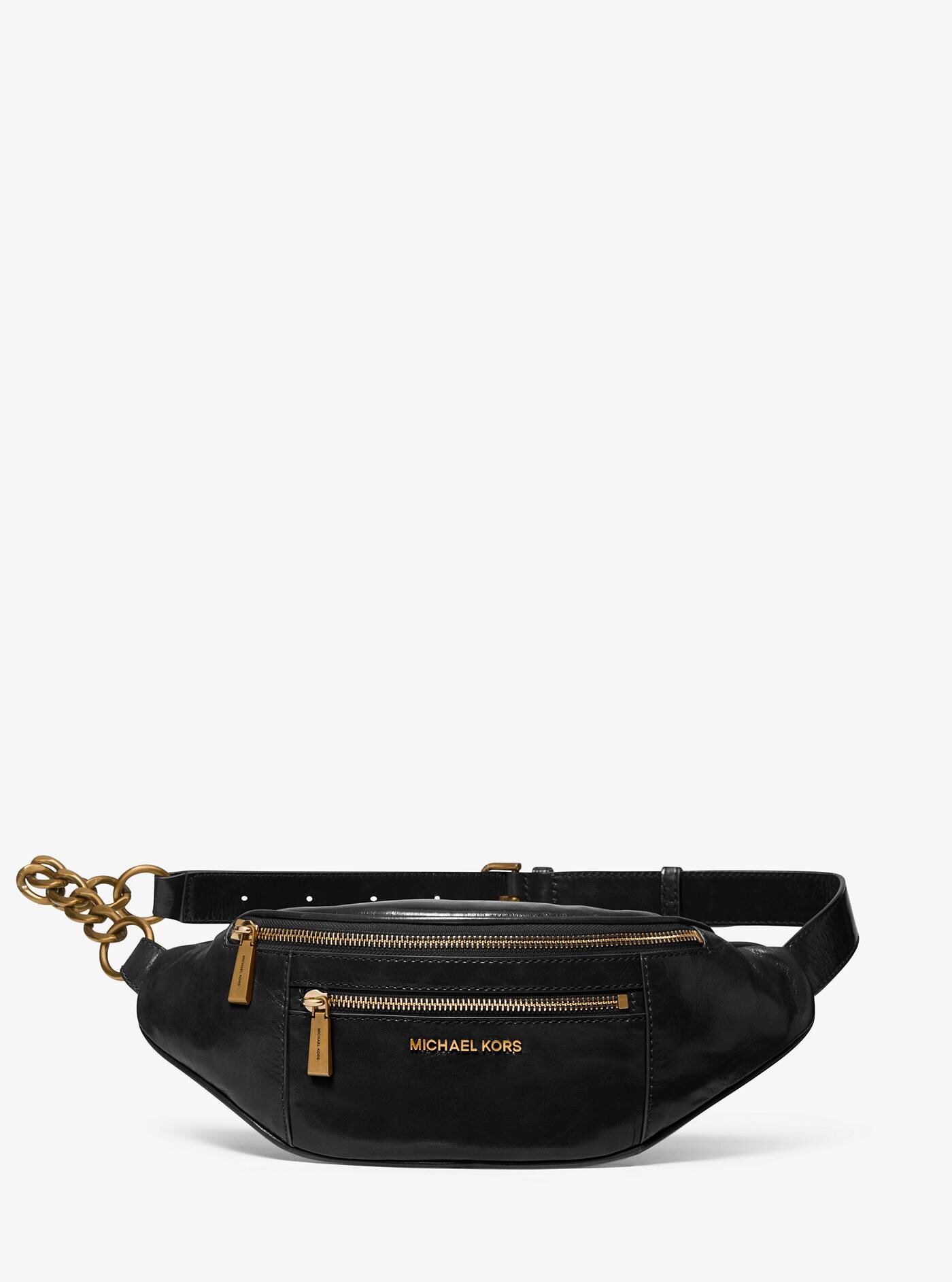❤ Medium Crinkled Calf Leather Belt Bag 