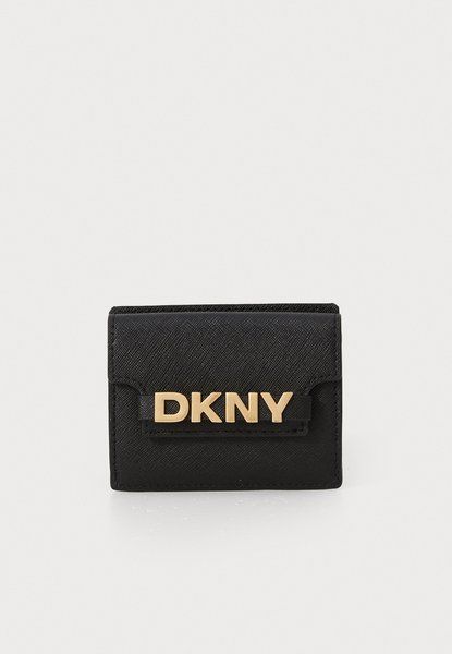 DKNY Avril Cardcase Wallet Black / Gold-coloured R52ZKM22 &mdash; фото 1 из 5