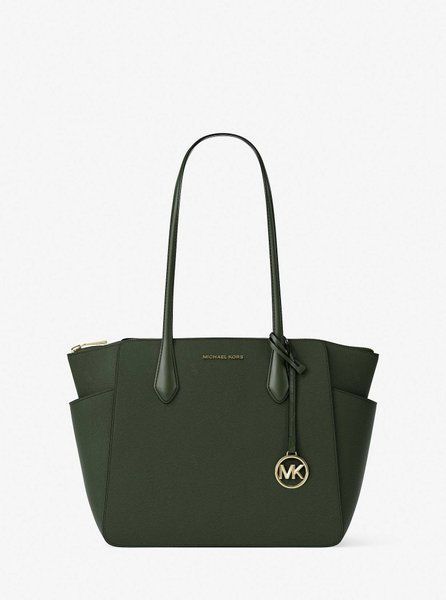 MICHAEL KORS Marilyn Medium Saffiano Leather Tote Bag MOSS 35F5G6AT2L &mdash; фото 1 из 5