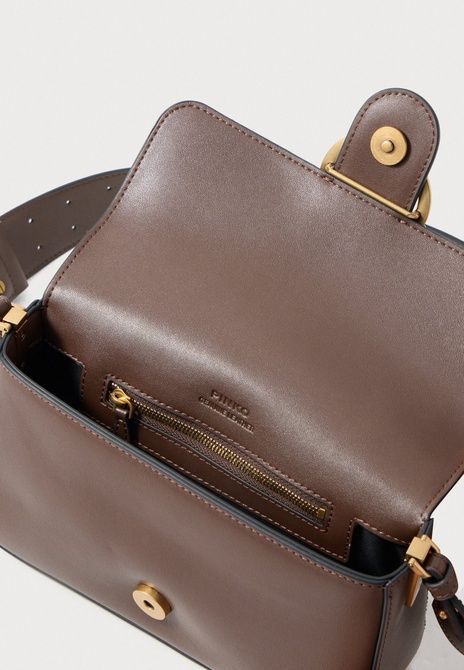 Pinko Love One Slouchy Cross Body Bag Marrone/Antique Gold-Coloured Marrone / Antique Gold-Coloured BG142453PIN &mdash; фото 4 из 5