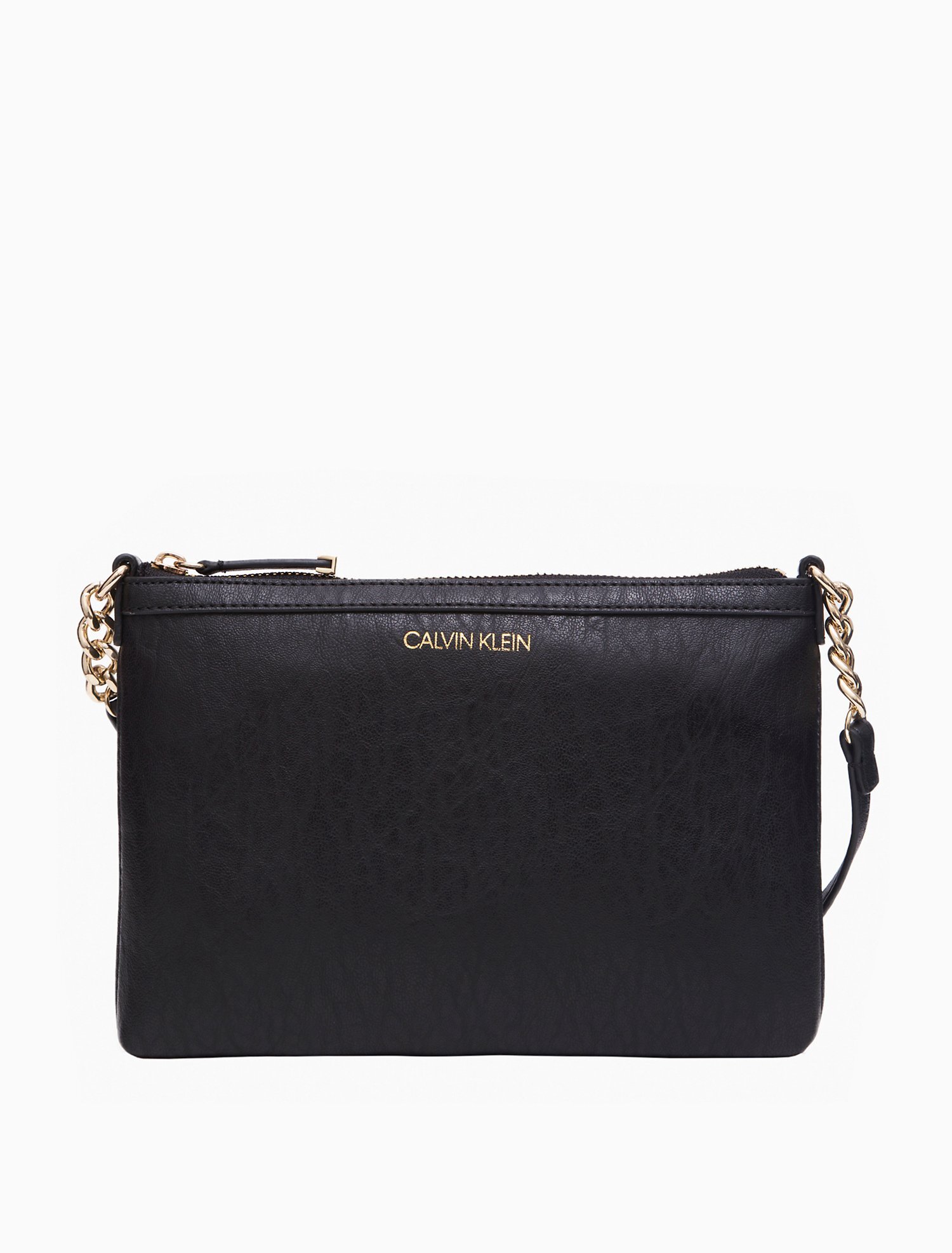 saffiano leather shoulder zip bag