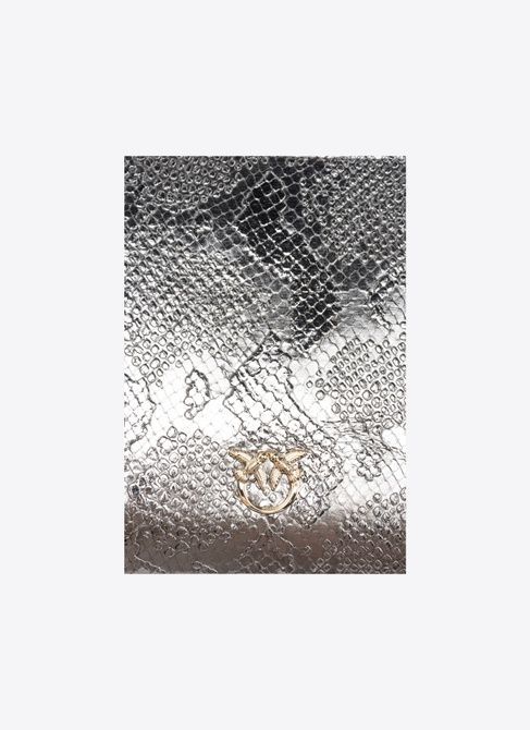 Pinko PINKO Galleria punched reptile-print Classic Flat Love Bag GOLD 100455A1T7IEHL00001 &mdash; фото 5 з 7