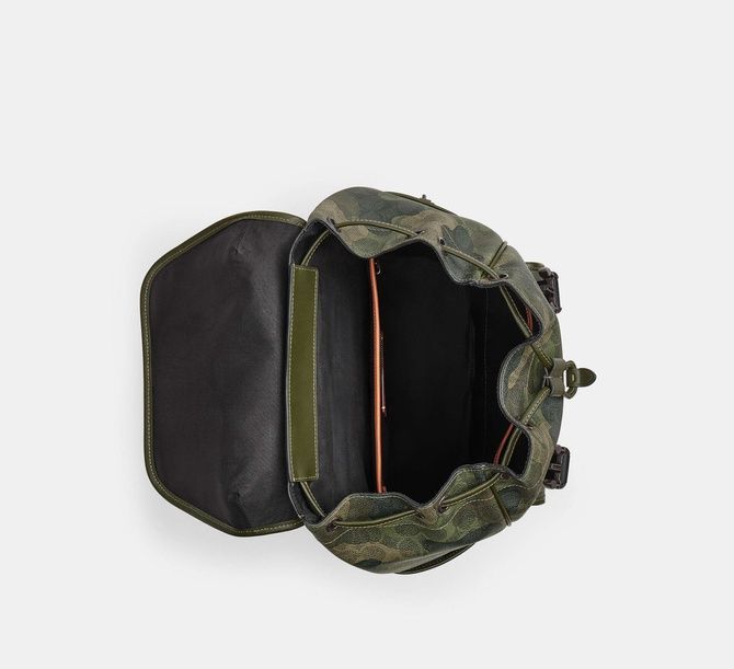 COACH League Flap Backpack In Signature Camo Print Signature Camo CAF98 &mdash; фото 4 из 5