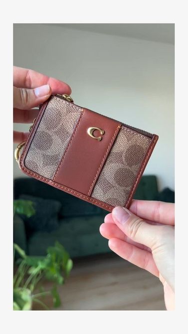COACH Coated Signature Mini Wallet CARAMEL CI185-B4XHG &mdash; фото 5 з 5