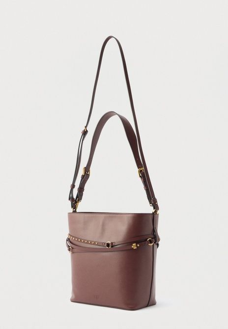 Pinko Bucket Belt Classic Handbag Burgundy Wine / Antique Gold-Coloured 106339A0QO-R49Q &mdash; фото 2 з 4