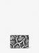 Jet Set Small Snake Embossed Card Case BLACK MICHAEL KORS — 3/4 Фото, Картинка BAG❤BAG Придбати оригінал Україна, Київ, Житомир, Львів, Одеса ❤bag-bag.com.ua