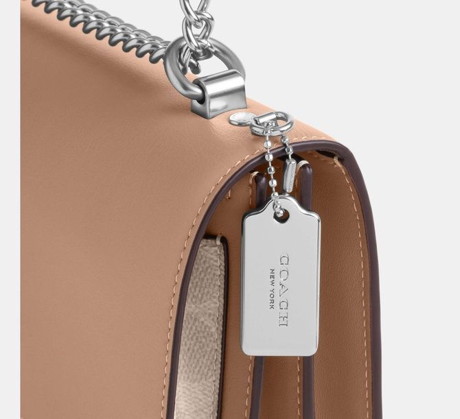 COACH Klare Crossbody Bag In Signature Canvas SILVER CV978 &mdash; фото 8 из 9