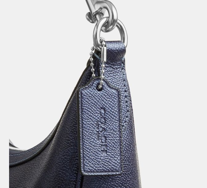 COACH Aria Shoulder Bag In Signature Canvas Sv / Blue / Navy CCL27 &mdash; фото 9 з 10