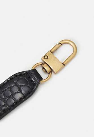 Guess KATEY CROC LUXURY SATCHEL - Handbag - black 