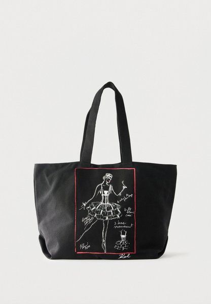 KARL LAGERFELD Ballet Tote Bag BLACK B3W50060-999 &mdash; фото 1 из 4