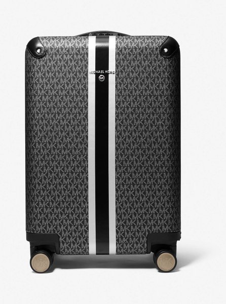 Logo Stripe Suitcase Black / Silver MICHAEL KORS — Фото, Картинка BAG❤BAG Купить оригинал Украина, Киев, Житомир, Львов, Одесса ❤bag-bag.com.ua