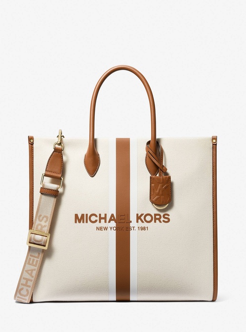 Mirella Large Canvas Tote Bag LUGGAGE MICHAEL KORS — Фото, Картинка BAG❤BAG Придбати оригінал Україна, Київ, Житомир, Львів, Одеса ❤bag-bag.com.ua