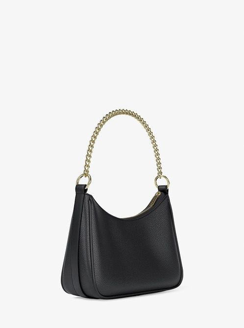 MICHAEL KORS Jet Set Large Pebbled Leather Convertible Crossbody Bag BLACK 35R6GTVC2L &mdash; фото 5 из 5