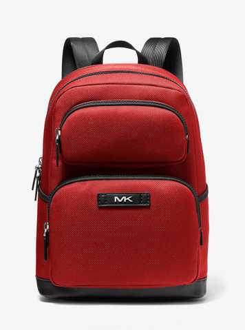 MICHAEL KORS® ᐉ Kent Sport Woven Backpack 【RCE RD / BLK】 Цена 15 849 грн —  Наличие уточняйте #37U1LKSC5U Купить в интернет-магазине BAG❤BAG • Киев