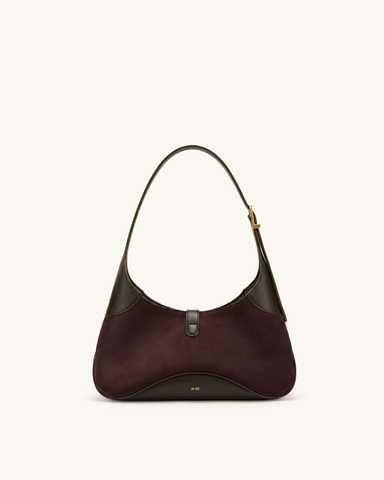 ᐉ JW PEI Juliette Key Charm East-West Shoulder Bag DARK BROWN