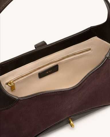 ᐉ JW PEI Juliette Key Charm East-West Shoulder Bag DARK BROWN