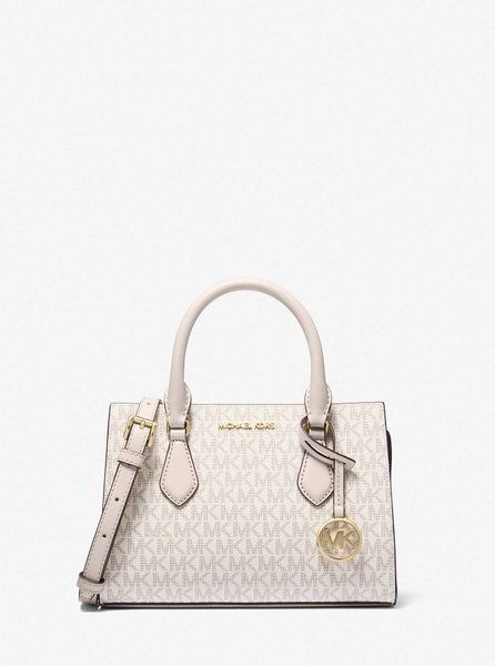 MICHAEL KORS Sheila Small Signature Logo Satchel VANILLA 35S3G6HS5B &mdash; фото 1 из 3
