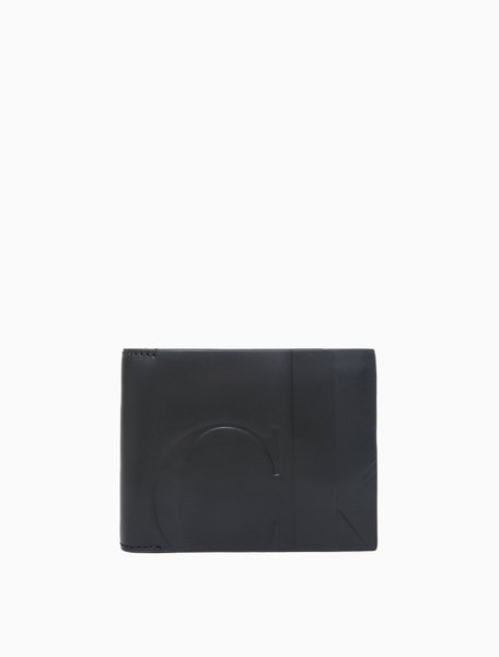 Embossed Monogram Logo Bilfold Wallet BLACK Calvin Klein — Фото, Картинка BAG❤BAG Купить оригинал Украина, Киев, Житомир, Львов, Одесса ❤bag-bag.com.ua