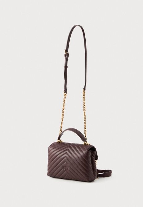 Pinko Love Lady Puff Mini Handbag Cioccolato Amaro / Antique Gold-Coloured 100044A0GK-L86Q &mdash; фото 2 из 4