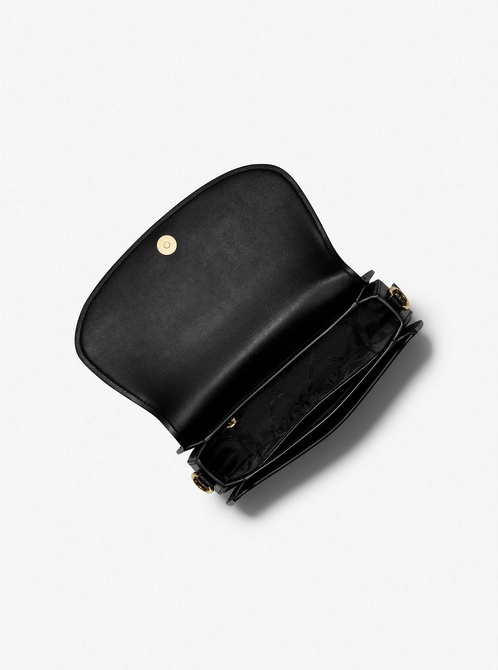 Mila Medium Leather Messenger Bag BLACK COMBO MICHAEL KORS — Фото, Картинка BAG❤BAG Купить оригинал Украина, Киев, Житомир, Львов, Одесса ❤bag-bag.com.ua