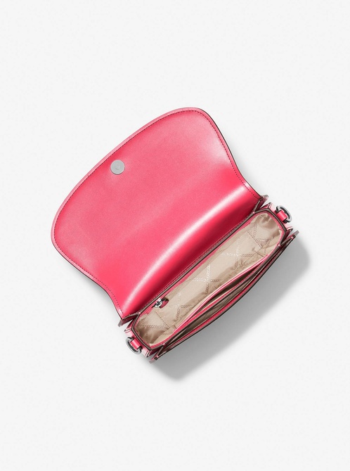 Mila Medium Leather Messenger Bag Geranium MICHAEL KORS — Фото, Картинка BAG❤BAG Купить оригинал Украина, Киев, Житомир, Львов, Одесса ❤bag-bag.com.ua