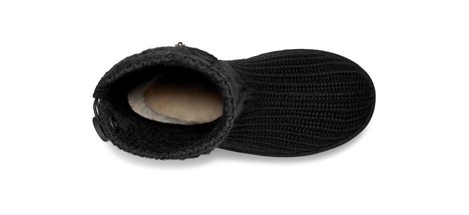 Women's Classic Cardi Cabled Knit Boot BLACK UGG — Фото, Картинка BAG❤BAG Купить оригинал Украина, Киев, Житомир, Львов, Одесса ❤bag-bag.com.ua