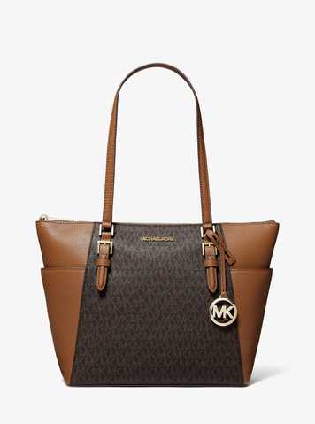 michael kors top zip tote