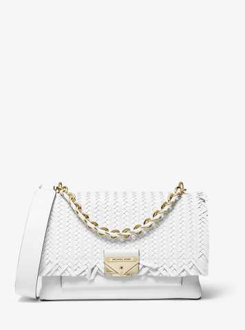 cece medium leather chain shoulder bag