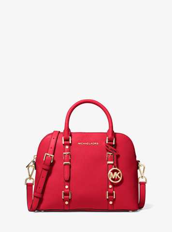 michael kors red studded purse