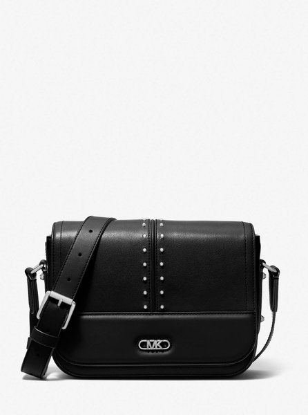 Astor Medium Studded Leather Messenger Bag BLACK MICHAEL KORS — Фото, Картинка BAG❤BAG Купить оригинал Украина, Киев, Житомир, Львов, Одесса ❤bag-bag.com.ua