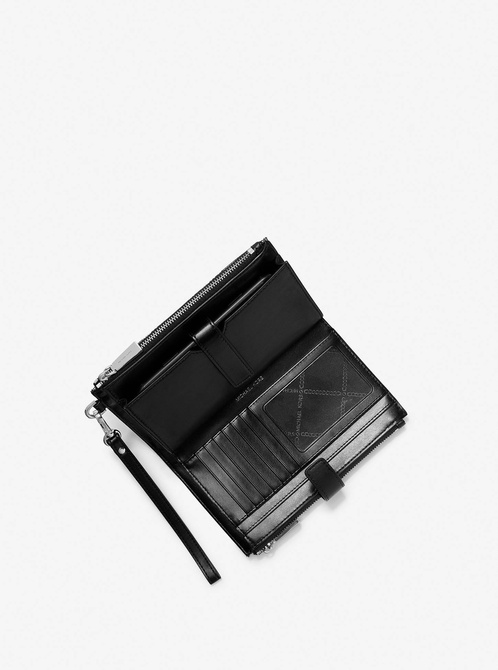 Adele Empire Logo Jacquard Smartphone Wallet Natural / Black MICHAEL KORS — Фото, Картинка BAG❤BAG Купить оригинал Украина, Киев, Житомир, Львов, Одесса ❤bag-bag.com.ua